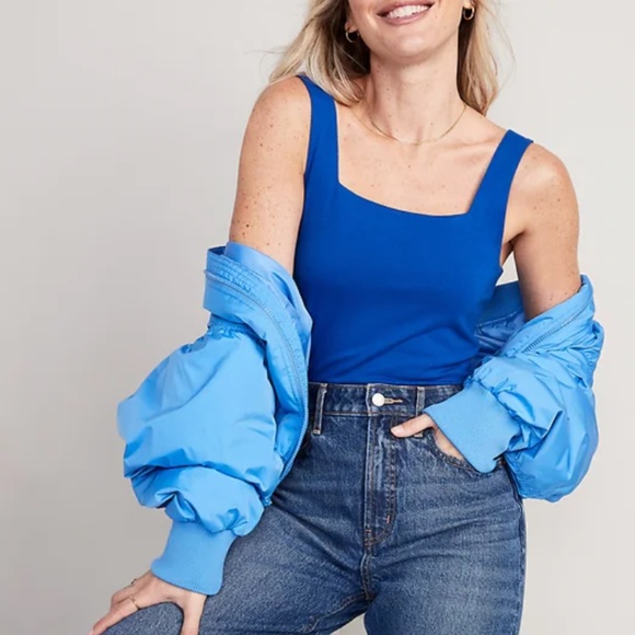 Old navy Sleeveless Square-Neck Bodysuit - royal Blue - Picture 3 of 9